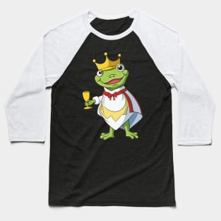 King Frog with golden cup Baseball T-Shirt